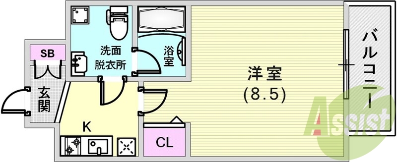 2階の間取り図