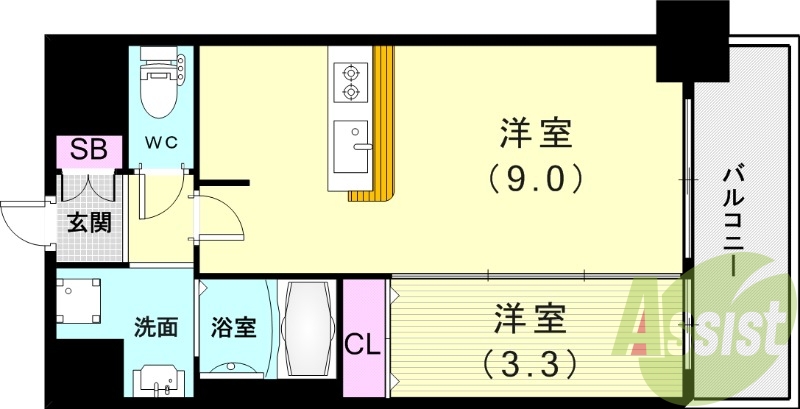5階の間取り図