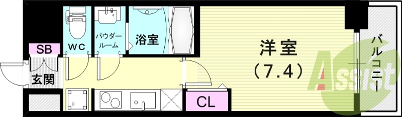 2階の間取り図