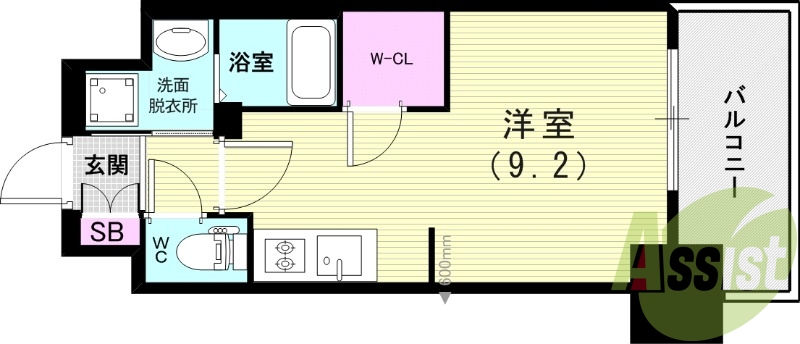 6階の間取り図