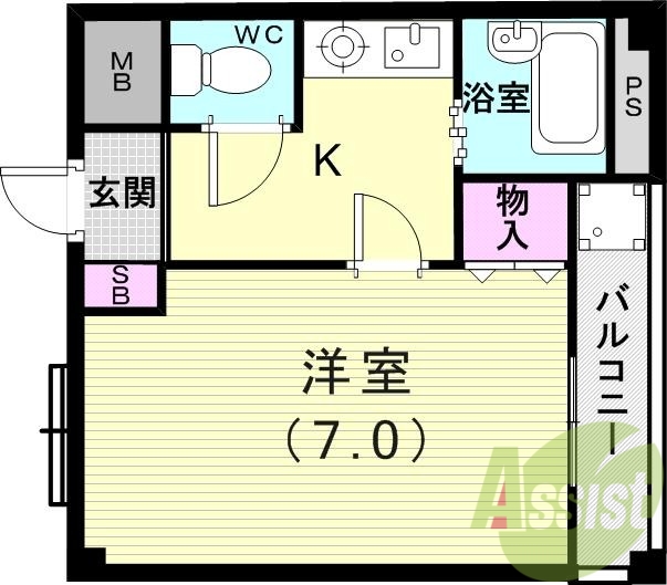 2階の間取り図