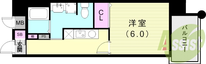 2階の間取り図