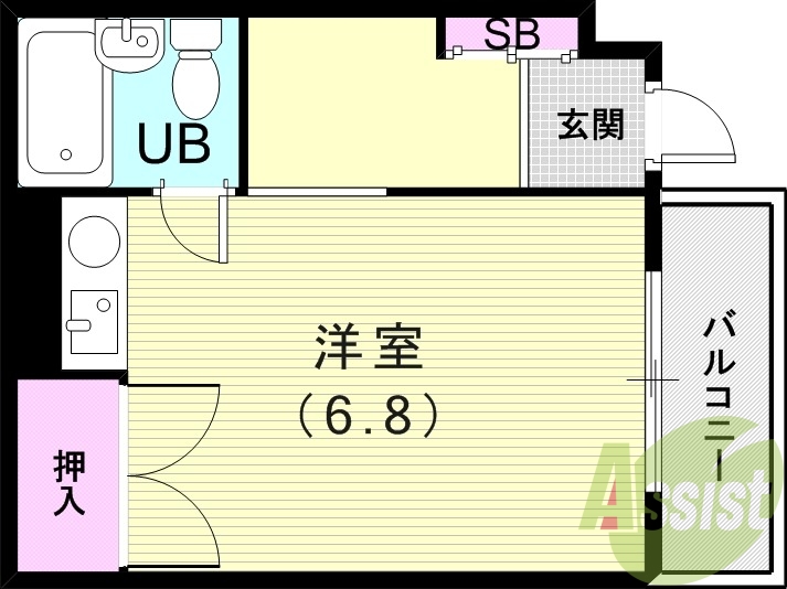 1階の間取り図