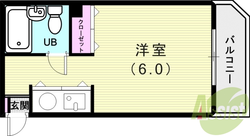 1階の間取り図