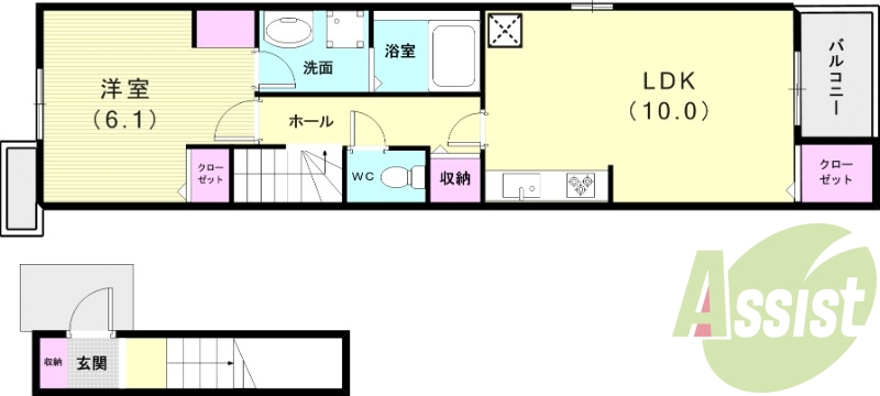 2階の間取り図
