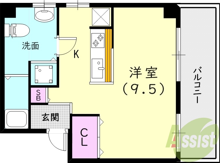 2階の間取り図