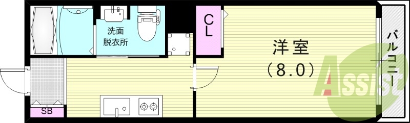 1階の間取り図