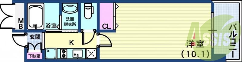 6階の間取り図