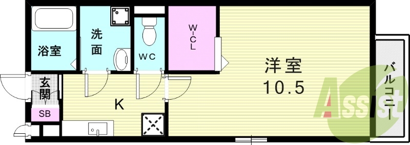 1階の間取り図