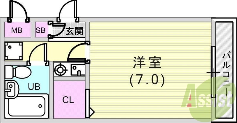 4階の間取り図