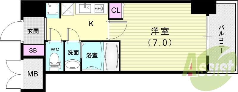 9階の間取り図