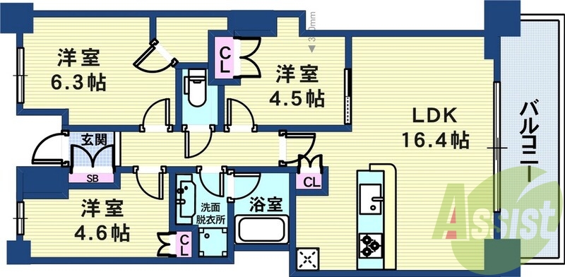 10階の間取り図