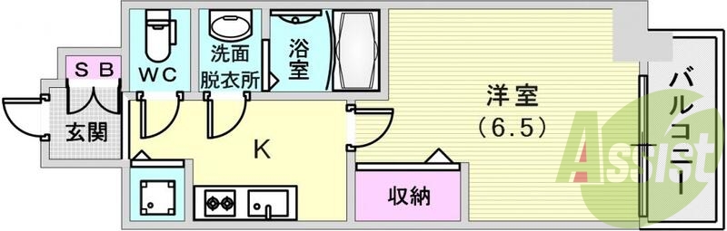 3点セパレートで少し広めの間取です!