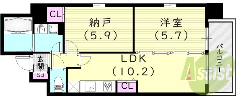 10階の間取り図