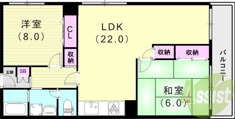 7階の間取り図