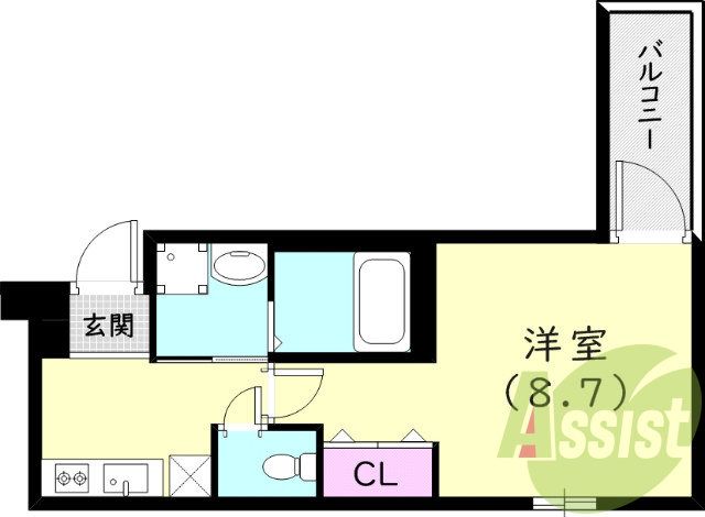 1階の間取り図