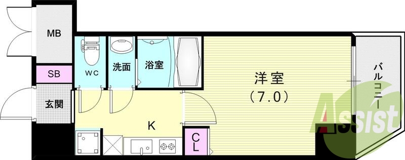 11階の間取り図