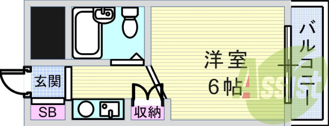 6階の間取り図