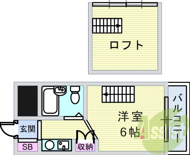 6階の間取り図