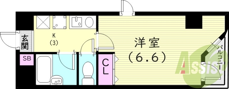 2階の間取り図