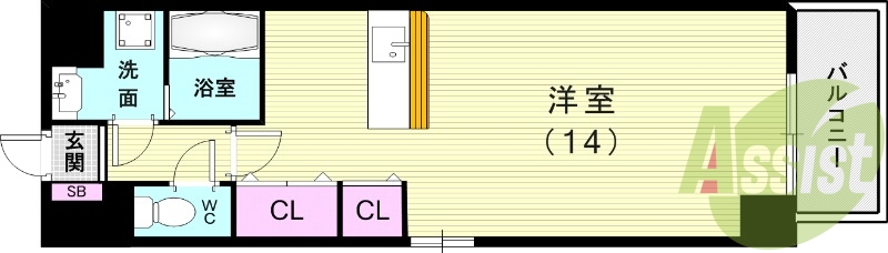 6階の間取り図