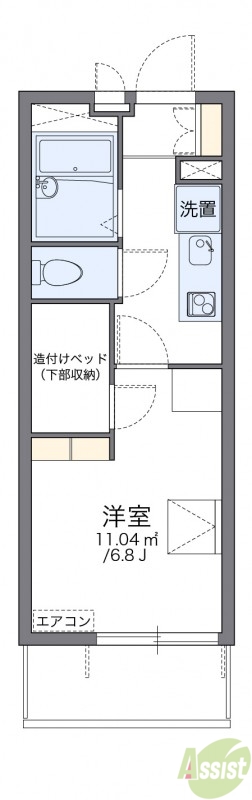代表的な間取のため実際の間取とは異なる場合があります
