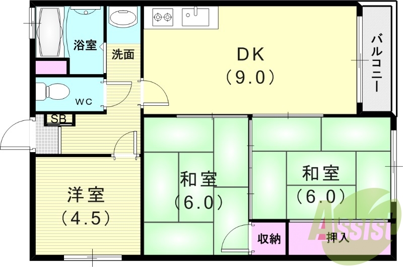 5階の間取り図