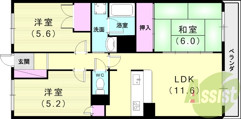 4階の間取り図
