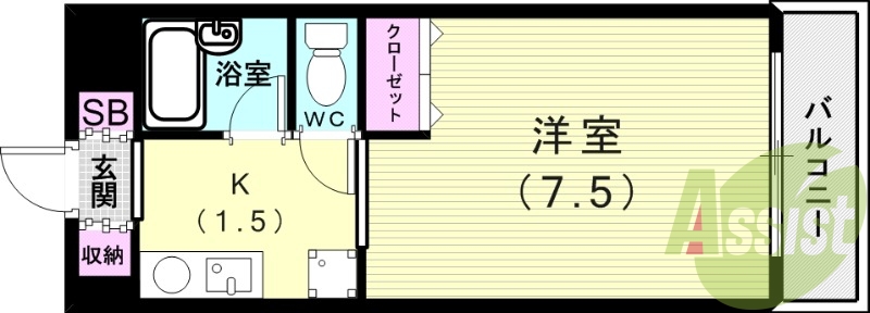 4階の間取り図