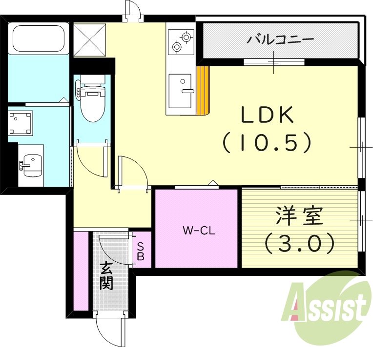 2階の間取り図