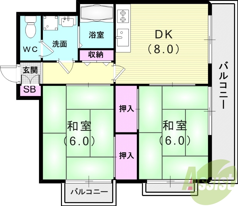 3階の間取り図