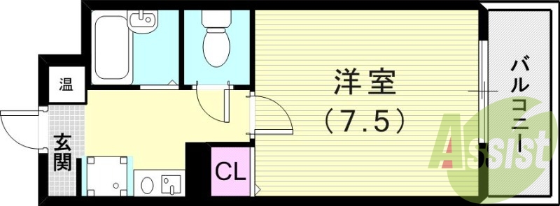 4階の間取り図