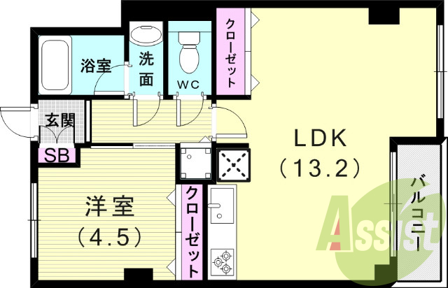 5階の間取り図
