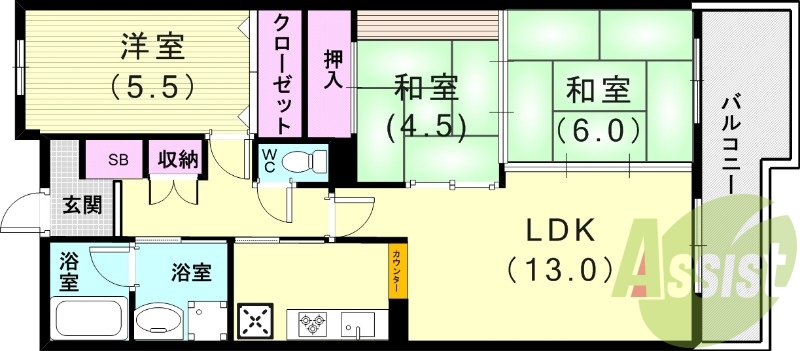 3階の間取り図
