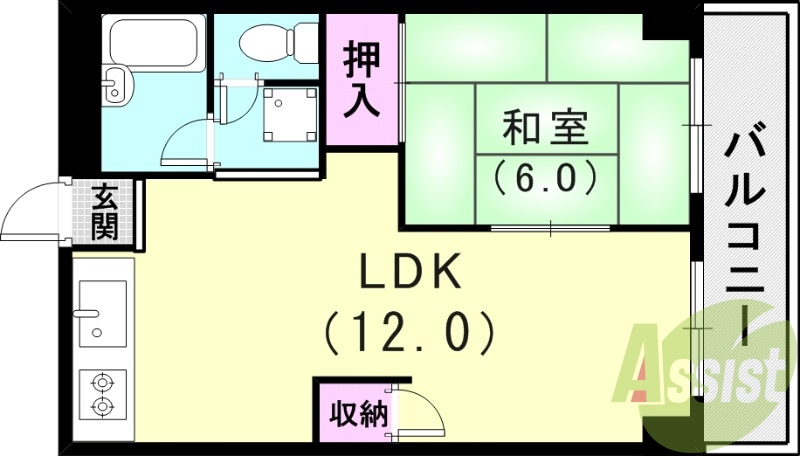 4階の間取り図