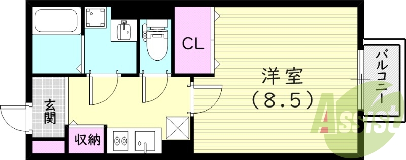 2階の間取り図