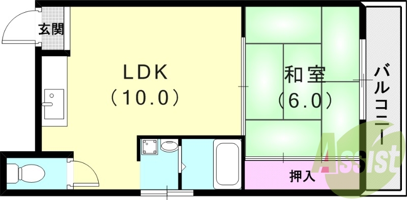 2階の間取り図