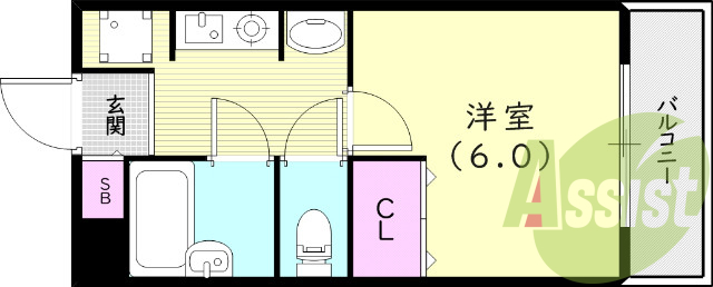 2階の間取り図