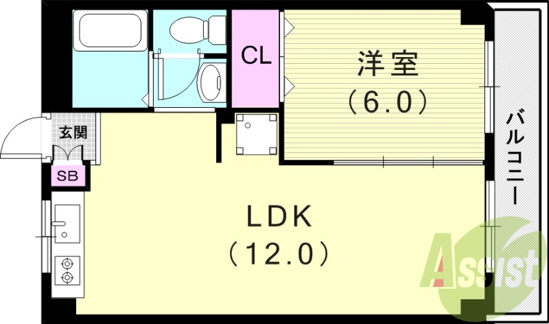 2階の間取り図
