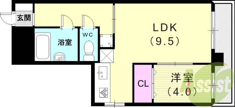 2階の間取り図