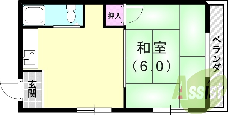 1階の間取り図