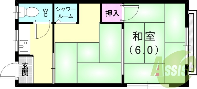 2階の間取り図
