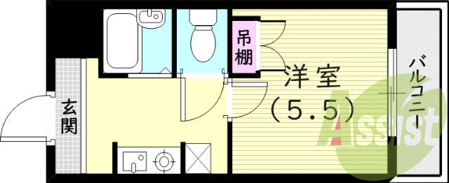 2階の間取り図