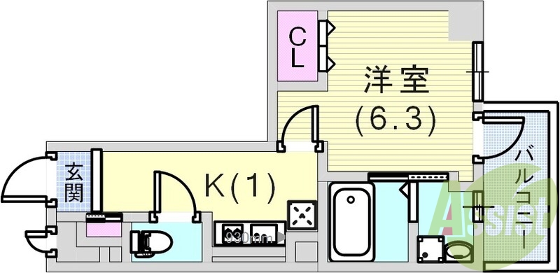 5階の間取り図