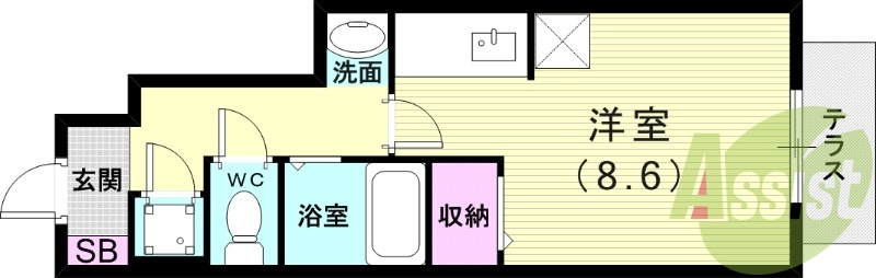 1階の間取り図