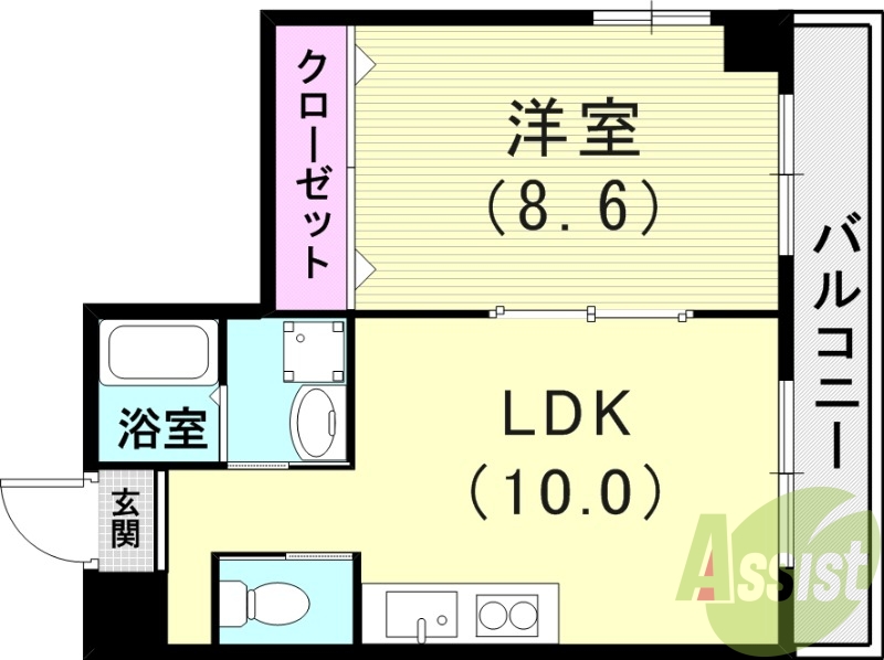2階の間取り図