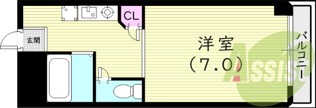 2階の間取り図