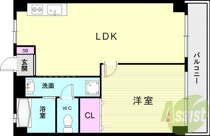 1階の間取り図