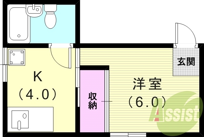 2階の間取り図