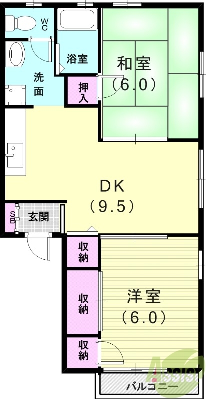 1階の間取り図
